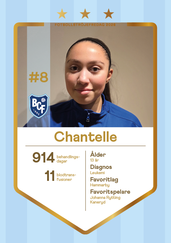 Fotbollskort Chantelle
